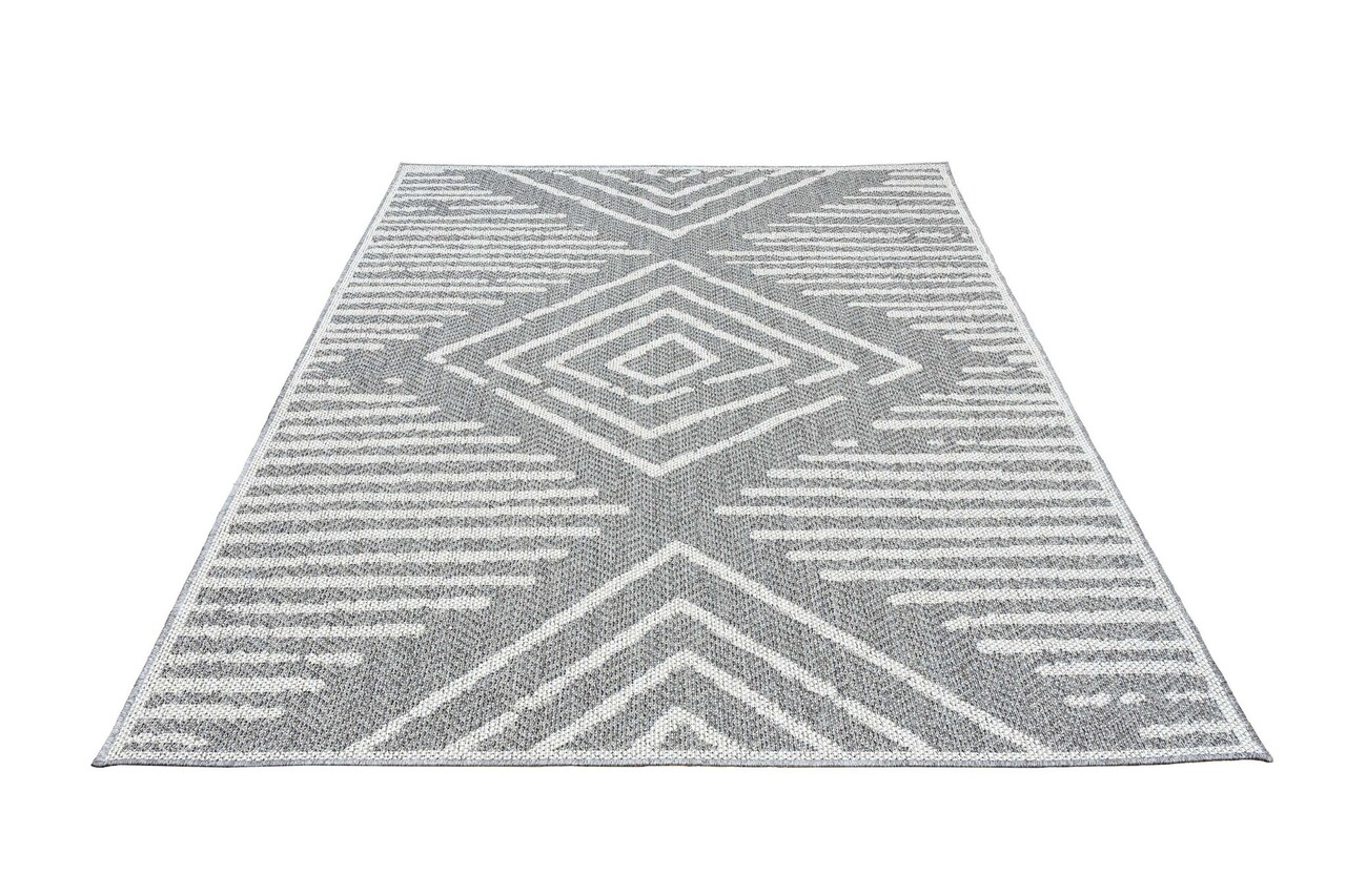 Belize In & Outdoor Grau - Kariert Belize In & Outdoor Grau - Kariert