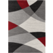 Moderner Teppich - Belos Rot/Grau Moderner Teppich - Belos Rot/Grau