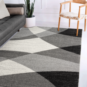 Moderner Teppich - Belos Grau/Schwarz/Weiß Moderner Teppich - Belos Grau/Schwarz/Weiß
