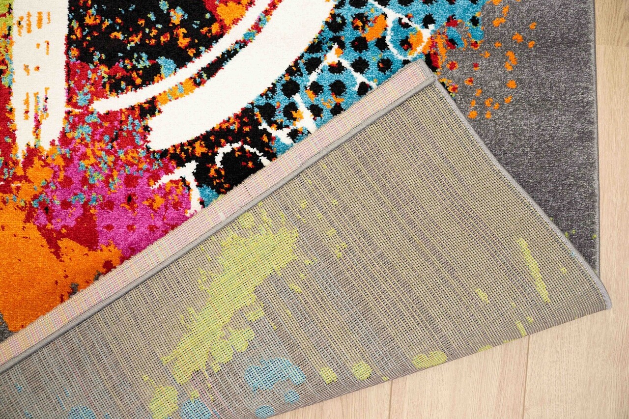 Vistoso Bunt Grau Peace Teppich - Vistoso Bunt Grau Peace Teppich -