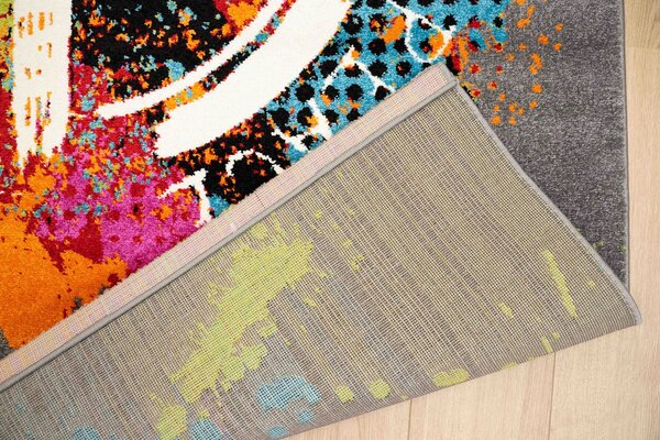 Vistoso Bunt Grau Peace Teppich - Vistoso Bunt Grau Peace Teppich -