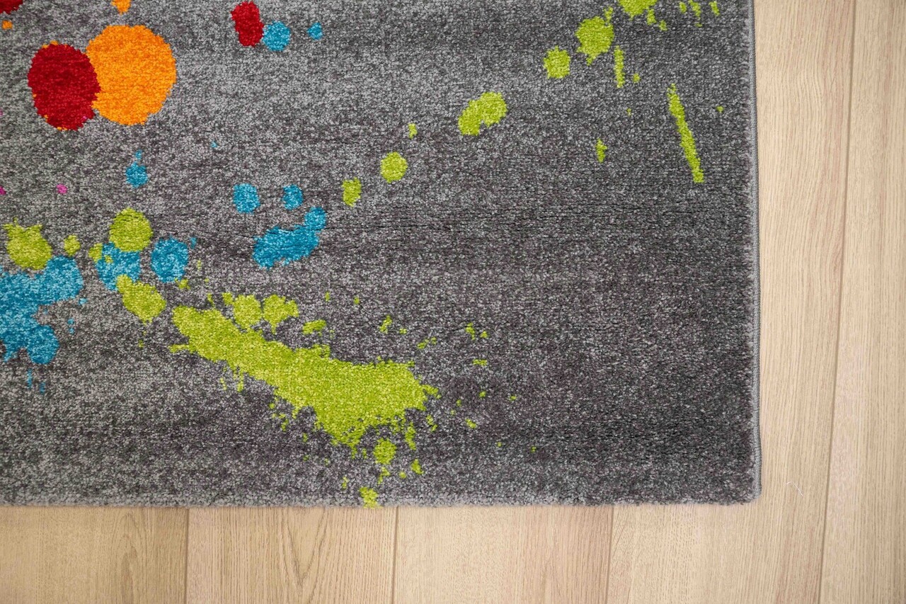 Vistoso Bunt Grau Peace Teppich - Vistoso Bunt Grau Peace Teppich -