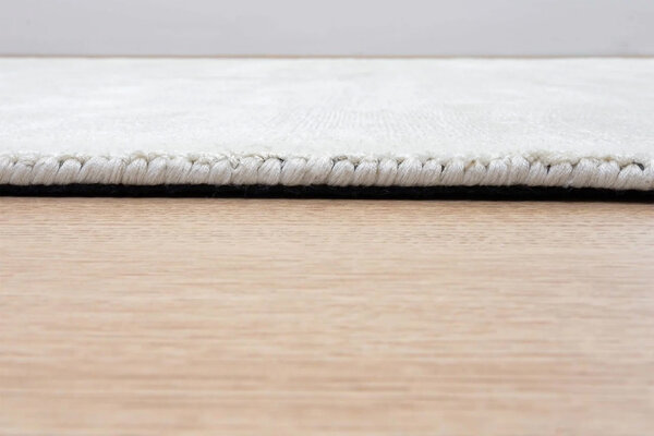 Lumbini Einfarbig Viskose Creme Teppich - Handgewebt Lumbini Einfarbig Viskose Creme Teppich - Handgewebt