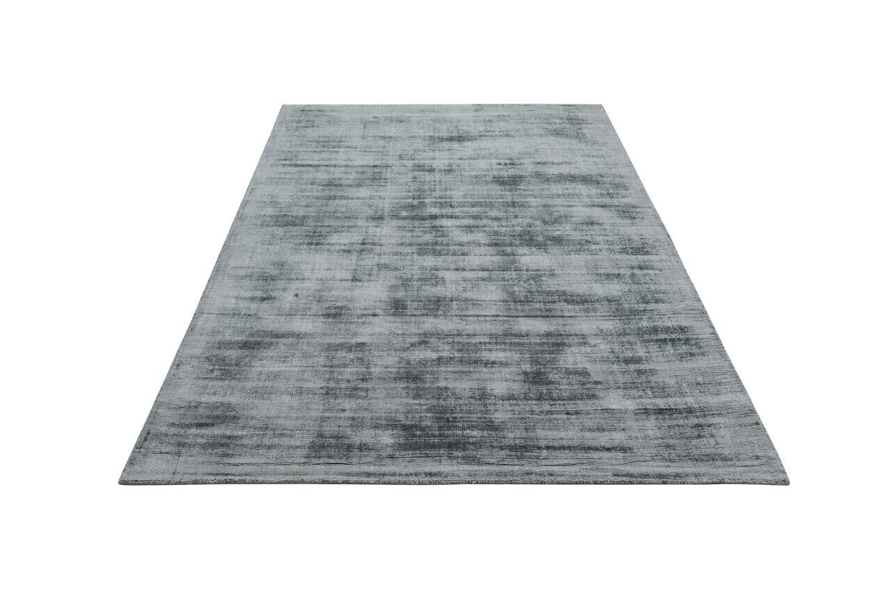 Lumbini Massiv Viskose Silber Teppich - Handgewebt