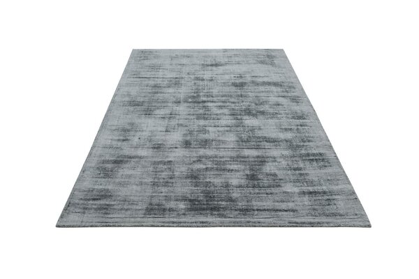 Lumbini Massiv Viskose Silber Teppich - Handgewebt