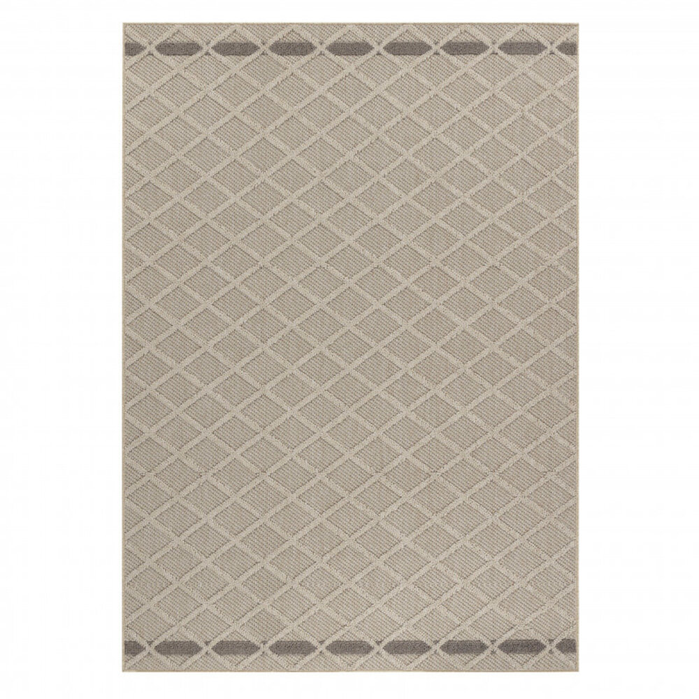 Outdoor Beige Teppich - Kariert Outdoor Beige Teppich - Kariert