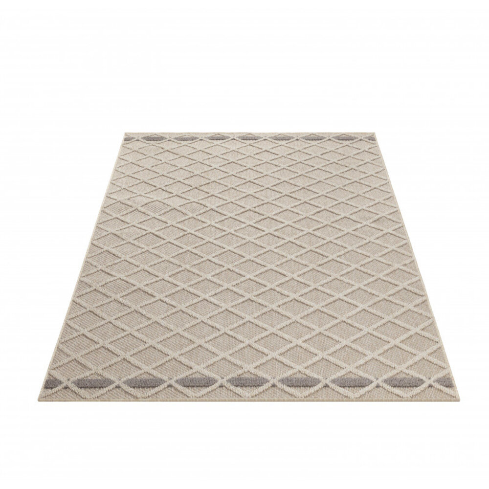 Outdoor Beige Teppich - Kariert Outdoor Beige Teppich - Kariert