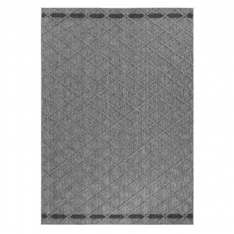 Tenedo Teppich für In & Outdoor Grau - Kariert Tenedo Teppich für In & Outdoor Grau - Kariert