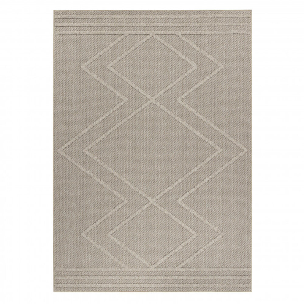 Outdoor Beige Teppich - Kariert Outdoor Beige Teppich - Kariert