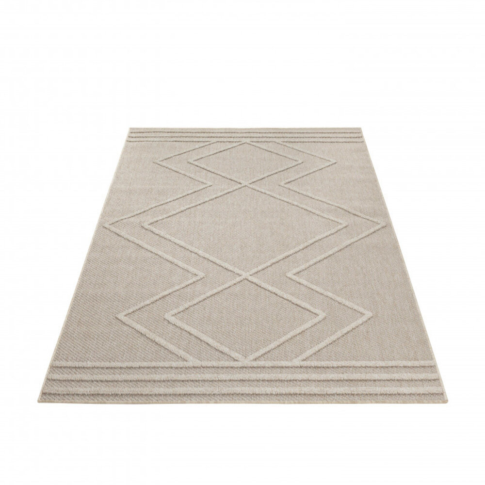 Outdoor Beige Teppich - Kariert Outdoor Beige Teppich - Kariert