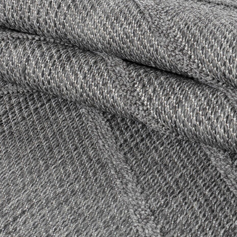 Tenedo Teppich für In & Outdoor Grau - Kariert Tenedo Teppich für In & Outdoor Grau - Kariert