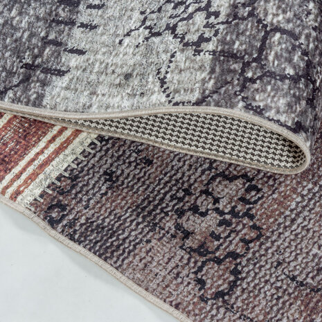 Amira Patchwork Design Multi Teppich - Waschbar Amira Patchwork Design Multi Teppich - Waschbar