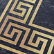 Amira Römisches Motiv Schwarz / Gold Teppich - Waschbar Amira Römisches Motiv Schwarz / Gold Teppich - Waschbar