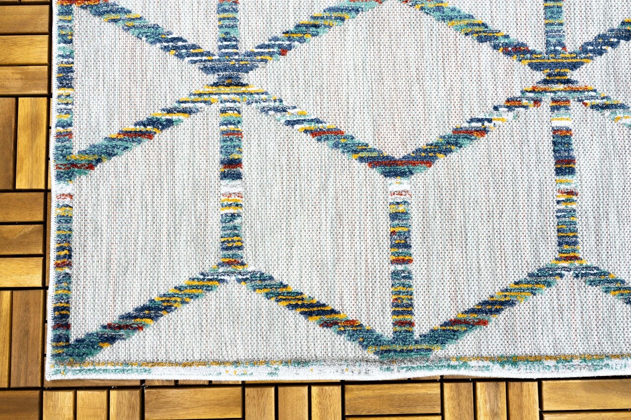 Lilah Multi-Teppich In & Outdoor - 3d Block Lilah Multi-Teppich In & Outdoor - 3d Block