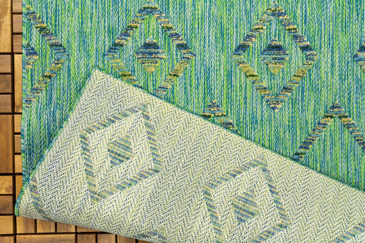 Lilah Grün Teppich In & Outdoor - Kariert Lilah Grün Teppich In & Outdoor - Kariert