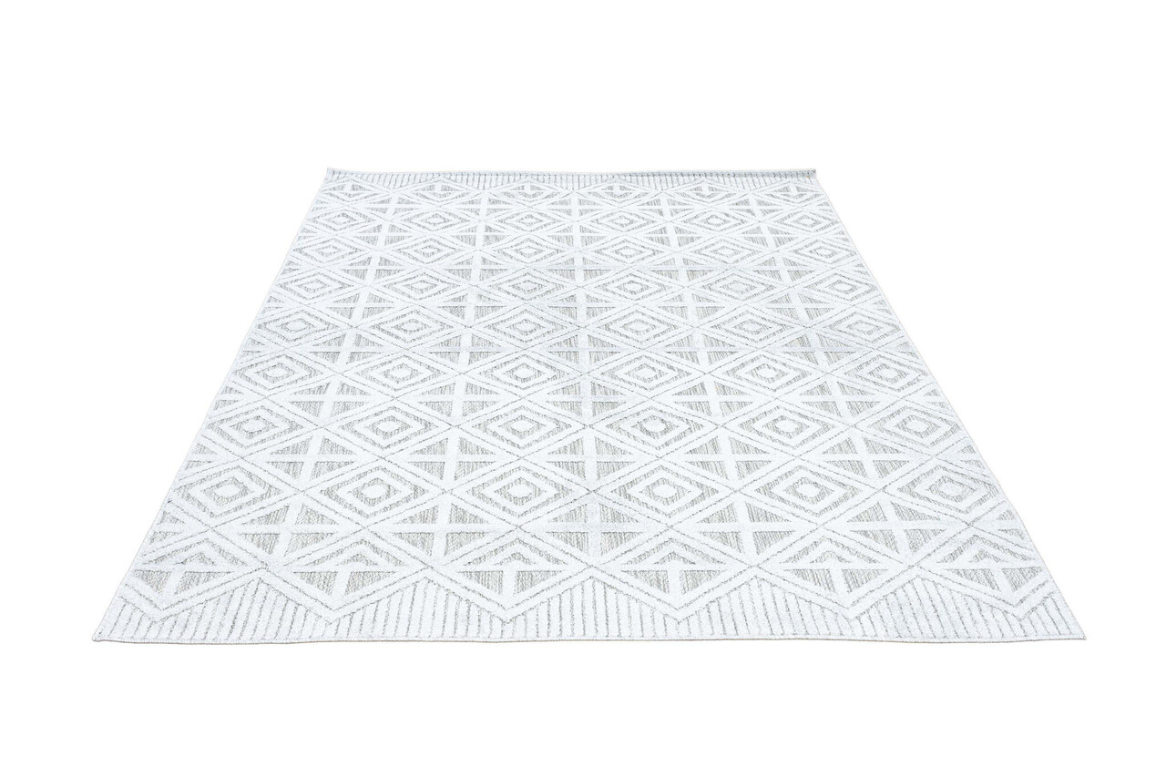 Lilah Teppich In & Outdoor Grau - Kariert Lilah Teppich In & Outdoor Grau - Kariert