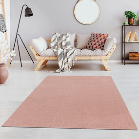 Liam Solid Rosa Teppich