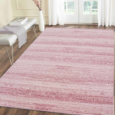 Teppich Modern - Marlon Streifen Rosa Teppich Modern - Marlon Streifen Rosa