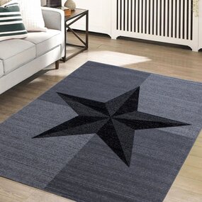 Teppich Modern - Marlon Star Grau Teppich Modern - Marlon Star Grau
