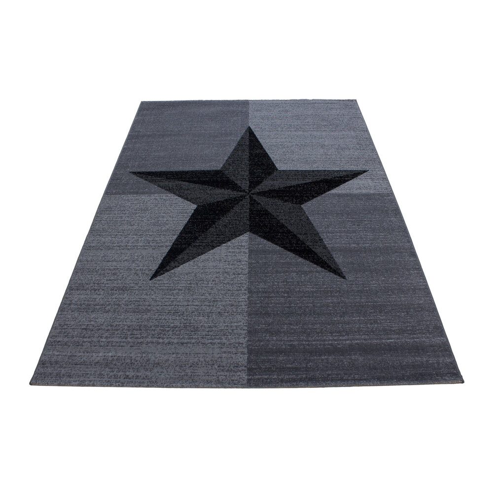Teppich Modern - Marlon Star Grau Teppich Modern - Marlon Star Grau