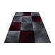 Teppich Modern - Marlon Kariert Grau/Rot Teppich Modern - Marlon Kariert Grau/Rot