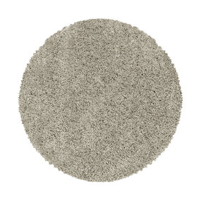 Azure Hochflor-Teppich Solid Nature - Rund Azure Hochflor-Teppich Solid Nature - Rund