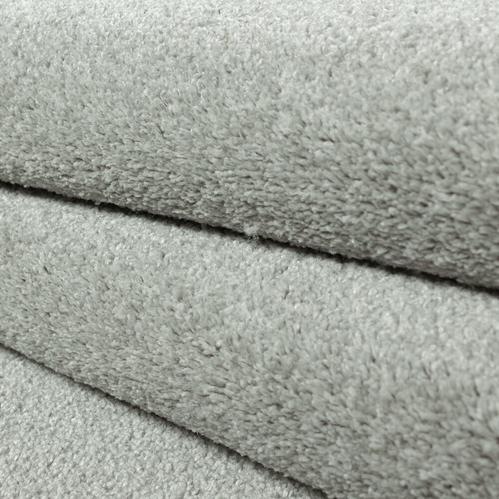 Liam Solide Creme Teppich - Rund