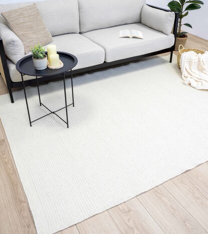 Wollteppich - Serenity Handwoven - Creme Wollteppich - Serenity Handwoven - Creme