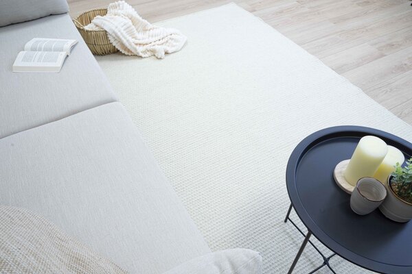 Wollteppich - Serenity Handwoven - Creme Wollteppich - Serenity Handwoven - Creme