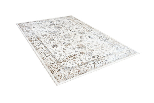 Minye Modern Creme / Beige / Grau Teppich - Designer