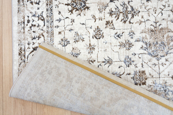 Minye Modern Creme / Beige / Grau Teppich - Designer