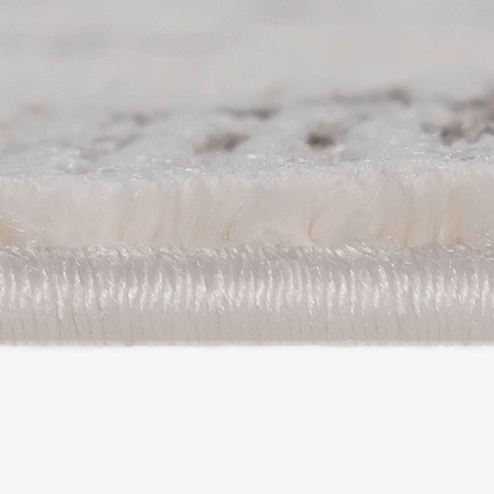 Teppich Tamara - Griechisches Motiv Modern Kurzflor - Grau