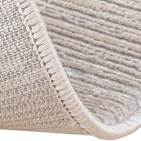 Eleganza Teppich - Gestreift Modern Kurzflor - Beige/Grau Eleganza Teppich - Gestreift Modern Kurzflor - Beige/Grau