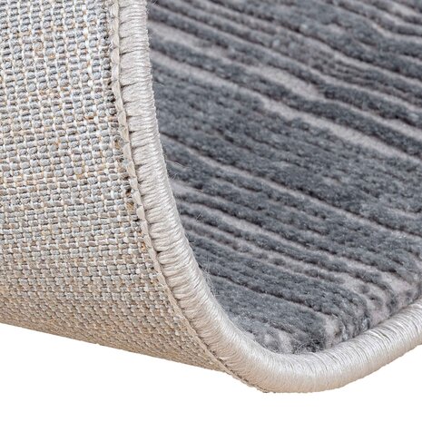 Eleganza Teppich - Gestreift Modern Kurzflor - DunkelGrau Eleganza Teppich - Gestreift Modern Kurzflor - DunkelGrau