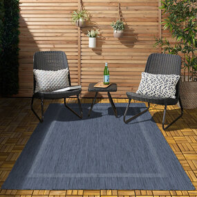 Capri Teppich In & Outdoor Blau Capri Teppich In & Outdoor Blau