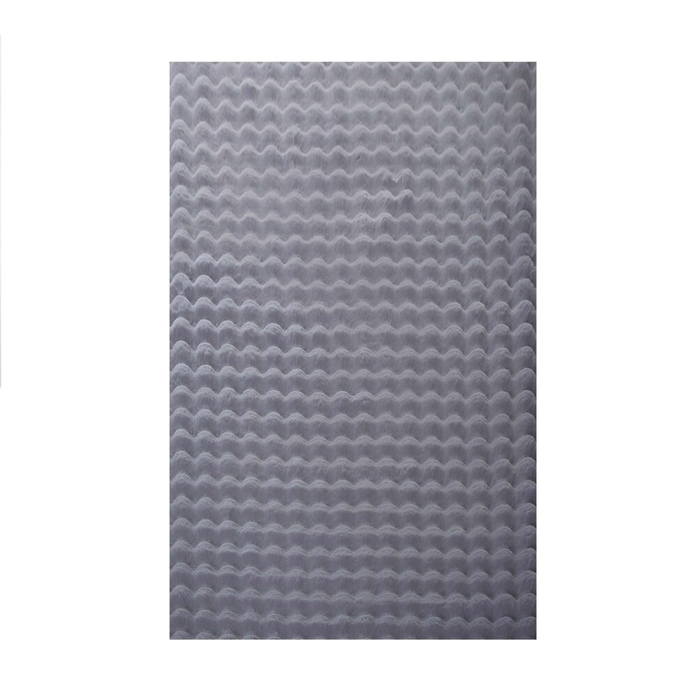 Felicia Hochflor Flauschiger Grau Teppich - 3d Design Felicia Hochflor Flauschiger Grau Teppich - 3d Design