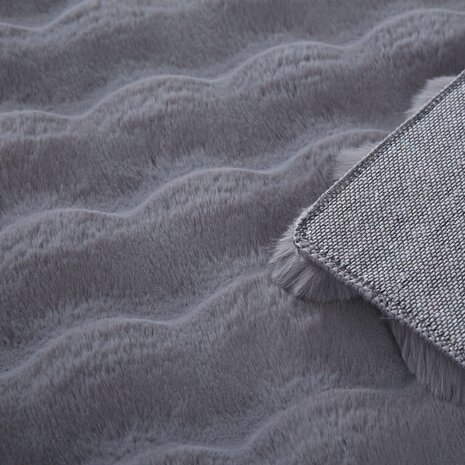 Felicia Hochflor Flauschiger Grau Teppich - 3d Design Felicia Hochflor Flauschiger Grau Teppich - 3d Design