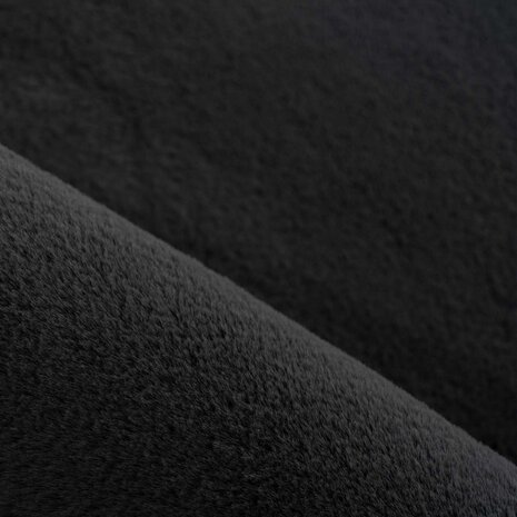 Teresa Hochflor Flauschiger Schwarz Teppich - Teresa Hochflor Flauschiger Schwarz Teppich -
