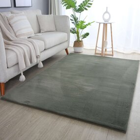 Teresa Hochflor Flauschiger Grün Teppich - Teresa Hochflor Flauschiger Grün Teppich -