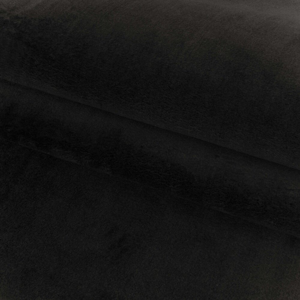 Alberta Kurzflor Flauschiger Schwarz Teppich - Alberta Kurzflor Flauschiger Schwarz Teppich -