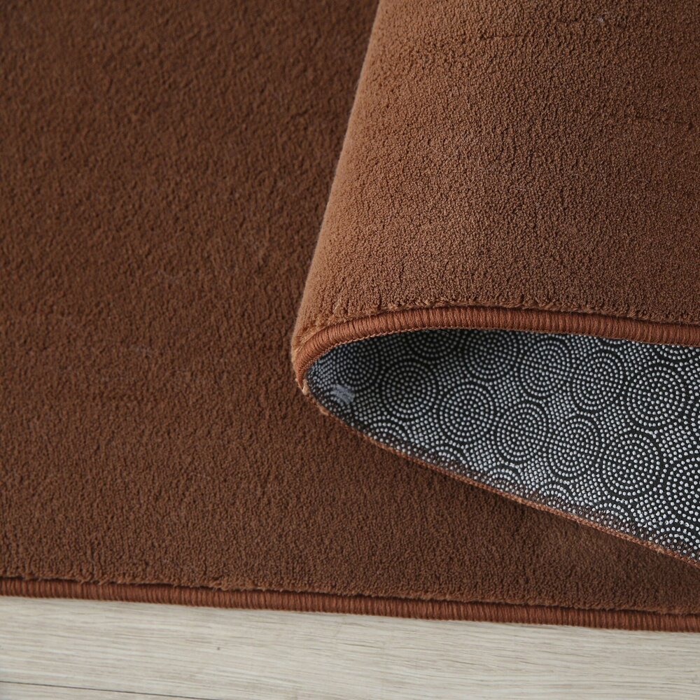 Alberta Kurzflor Flauschiger Braun Teppich - Alberta Kurzflor Flauschiger Braun Teppich -