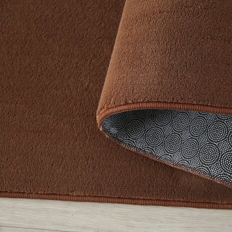 Alberta Kurzflor Flauschiger Braun Teppich - Alberta Kurzflor Flauschiger Braun Teppich -