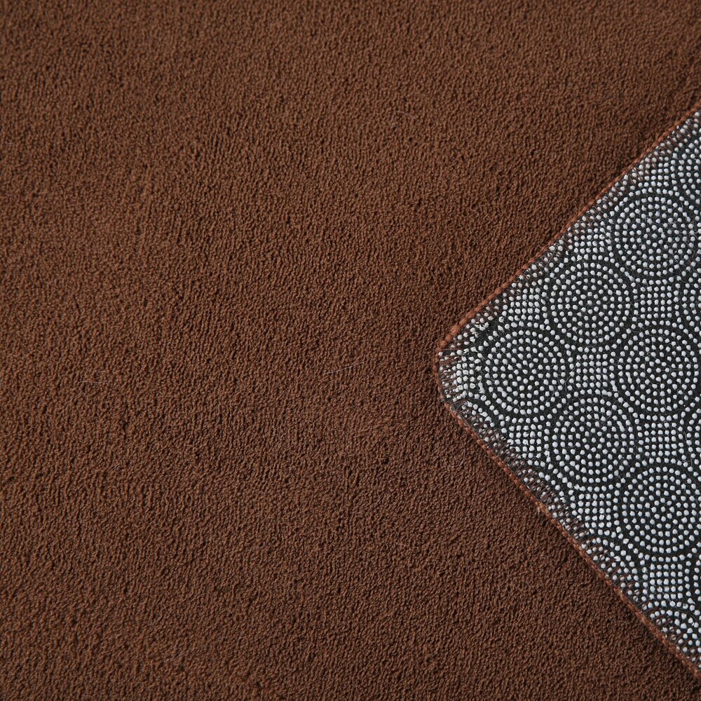 Alberta Kurzflor Flauschiger Braun Teppich - Alberta Kurzflor Flauschiger Braun Teppich -