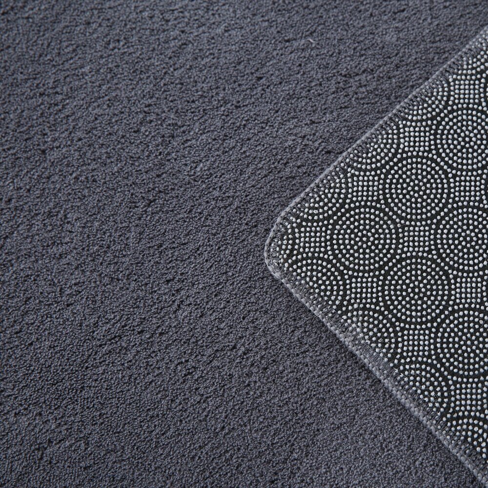 Alberta Kurzflor Flauschiger Grau Teppich - Alberta Kurzflor Flauschiger Grau Teppich -