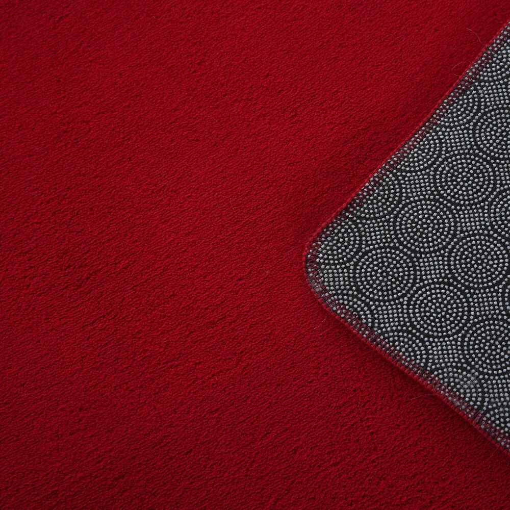 Alberta Kurzflor Flauschiger Rot Teppich - Alberta Kurzflor Flauschiger Rot Teppich -