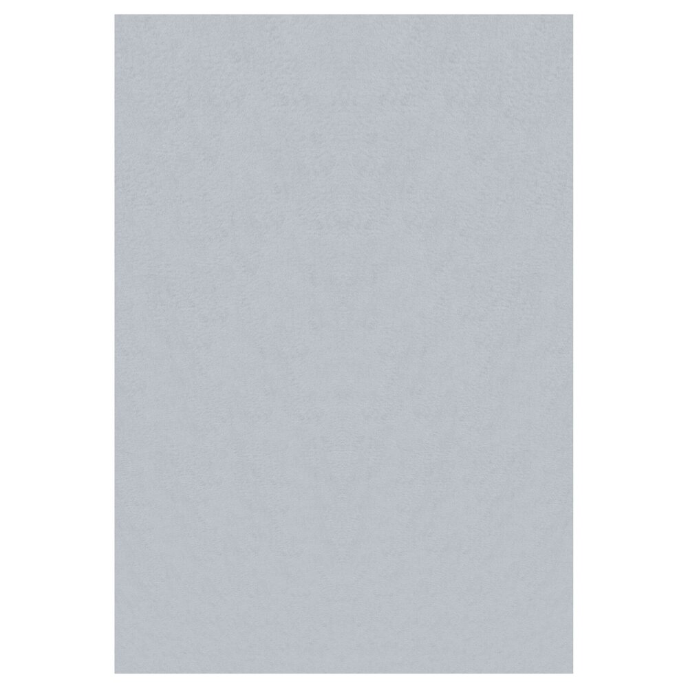 Alberta Kurzflor Flauschiger Silberner Teppich -