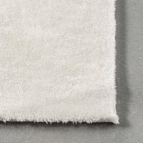 Waschbarer Teppich - Solid Weiß Waschbarer Teppich - Solid Weiß