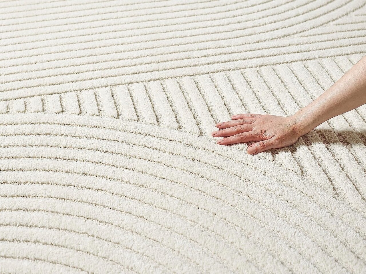 Modern Teppich - Eliora Japandi Creme Modern Teppich - Eliora Japandi Creme