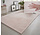 Flauschiger Teppich - Einfarbig Hochflor Superweich - Rosa