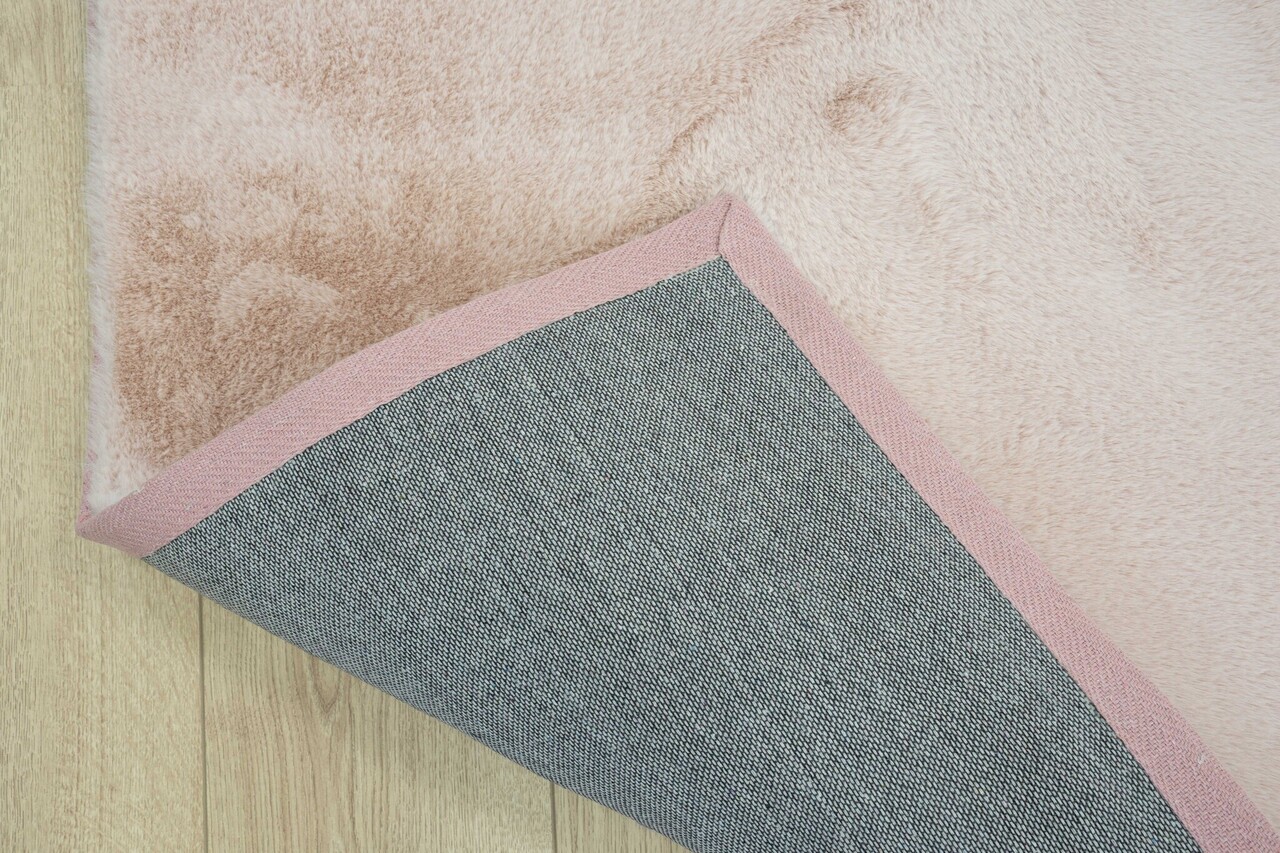 Flauschiger Teppich - Einfarbig Hochflor Superweich - Rosa